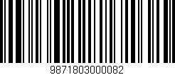 Código de barras (EAN, GTIN, SKU, ISBN): '9871803000082'