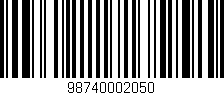 Código de barras (EAN, GTIN, SKU, ISBN): '98740002050'