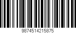 Código de barras (EAN, GTIN, SKU, ISBN): '9874514215875'
