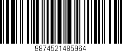 Código de barras (EAN, GTIN, SKU, ISBN): '9874521485964'