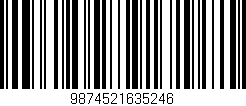 Código de barras (EAN, GTIN, SKU, ISBN): '9874521635246'