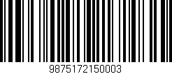 Código de barras (EAN, GTIN, SKU, ISBN): '9875172150003'