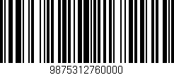 Código de barras (EAN, GTIN, SKU, ISBN): '9875312760000'
