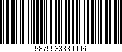 Código de barras (EAN, GTIN, SKU, ISBN): '9875533330006'