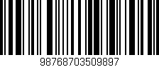 Código de barras (EAN, GTIN, SKU, ISBN): '98768703509897'