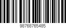 Código de barras (EAN, GTIN, SKU, ISBN): '98768765485'