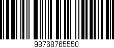 Código de barras (EAN, GTIN, SKU, ISBN): '98768765550'