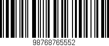 Código de barras (EAN, GTIN, SKU, ISBN): '98768765552'