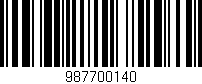 Código de barras (EAN, GTIN, SKU, ISBN): '987700140'