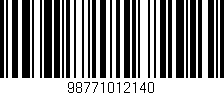 Código de barras (EAN, GTIN, SKU, ISBN): '98771012140'