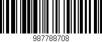 Código de barras (EAN, GTIN, SKU, ISBN): '987788708'