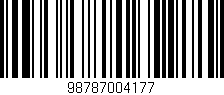 Código de barras (EAN, GTIN, SKU, ISBN): '98787004177'