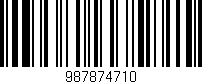 Código de barras (EAN, GTIN, SKU, ISBN): '987874710'