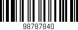 Código de barras (EAN, GTIN, SKU, ISBN): '98787840'