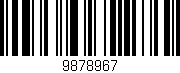 Código de barras (EAN, GTIN, SKU, ISBN): '9878967'