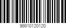 Código de barras (EAN, GTIN, SKU, ISBN): '98810120120'