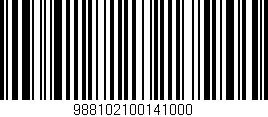 Código de barras (EAN, GTIN, SKU, ISBN): '988102100141000'