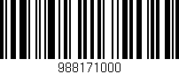 Código de barras (EAN, GTIN, SKU, ISBN): '988171000'