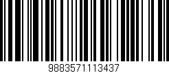 Código de barras (EAN, GTIN, SKU, ISBN): '9883571113437'