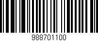 Código de barras (EAN, GTIN, SKU, ISBN): '988701100'