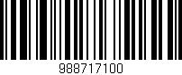 Código de barras (EAN, GTIN, SKU, ISBN): '988717100'
