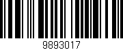 Código de barras (EAN, GTIN, SKU, ISBN): '9893017'