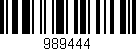 Código de barras (EAN, GTIN, SKU, ISBN): '989444'