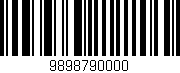 Código de barras (EAN, GTIN, SKU, ISBN): '9898790000'