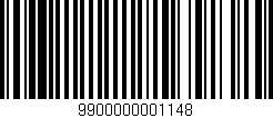 Código de barras (EAN, GTIN, SKU, ISBN): '9900000001148'
