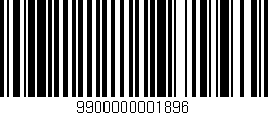 Código de barras (EAN, GTIN, SKU, ISBN): '9900000001896'
