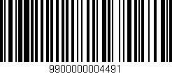 Código de barras (EAN, GTIN, SKU, ISBN): '9900000004491'