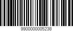 Código de barras (EAN, GTIN, SKU, ISBN): '9900000005238'
