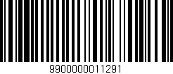 Código de barras (EAN, GTIN, SKU, ISBN): '9900000011291'