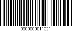 Código de barras (EAN, GTIN, SKU, ISBN): '9900000011321'