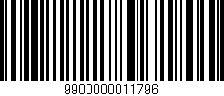Código de barras (EAN, GTIN, SKU, ISBN): '9900000011796'