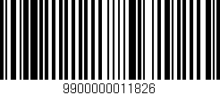 Código de barras (EAN, GTIN, SKU, ISBN): '9900000011826'