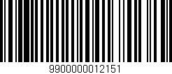 Código de barras (EAN, GTIN, SKU, ISBN): '9900000012151'