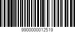 Código de barras (EAN, GTIN, SKU, ISBN): '9900000012519'