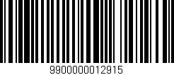 Código de barras (EAN, GTIN, SKU, ISBN): '9900000012915'