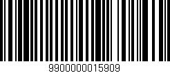 Código de barras (EAN, GTIN, SKU, ISBN): '9900000015909'
