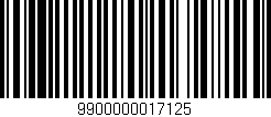 Código de barras (EAN, GTIN, SKU, ISBN): '9900000017125'