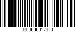Código de barras (EAN, GTIN, SKU, ISBN): '9900000017873'