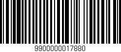 Código de barras (EAN, GTIN, SKU, ISBN): '9900000017880'