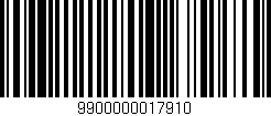 Código de barras (EAN, GTIN, SKU, ISBN): '9900000017910'