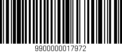Código de barras (EAN, GTIN, SKU, ISBN): '9900000017972'