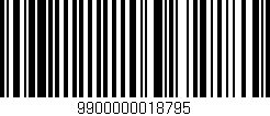Código de barras (EAN, GTIN, SKU, ISBN): '9900000018795'
