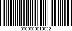 Código de barras (EAN, GTIN, SKU, ISBN): '9900000018832'