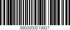 Código de barras (EAN, GTIN, SKU, ISBN): '9900000019907'