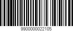 Código de barras (EAN, GTIN, SKU, ISBN): '9900000022105'