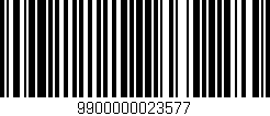 Código de barras (EAN, GTIN, SKU, ISBN): '9900000023577'
